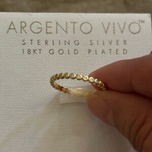 Argento Vivo Gold Ring